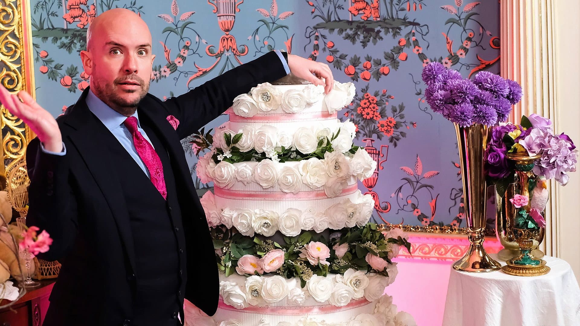 Big Gay Wedding with Tom Allen backdrop