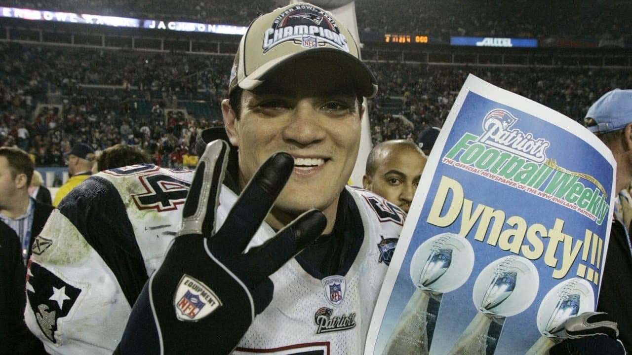 Super Bowl XXXIX Champions: New England Patriots backdrop