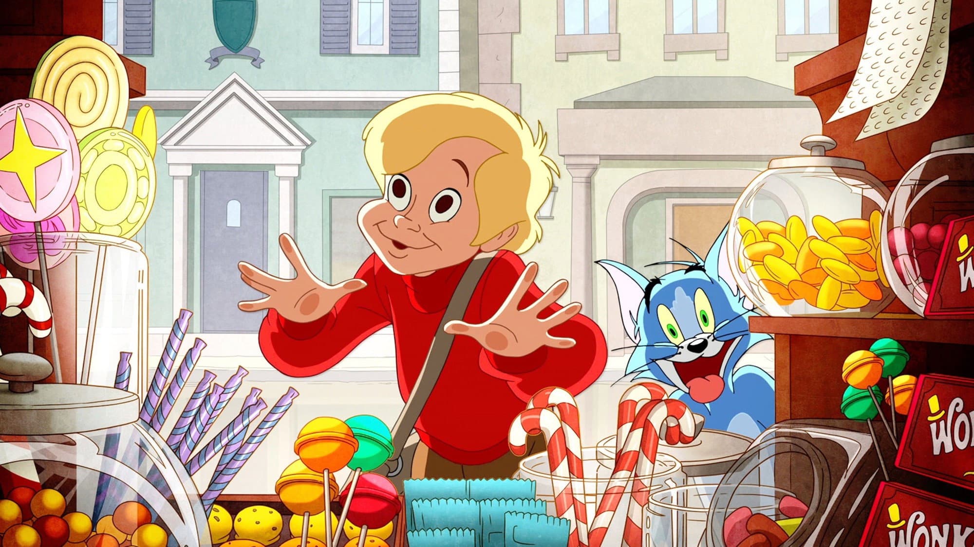 Tom and Jerry: Willy Wonka & the Chocolate Factory backdrop