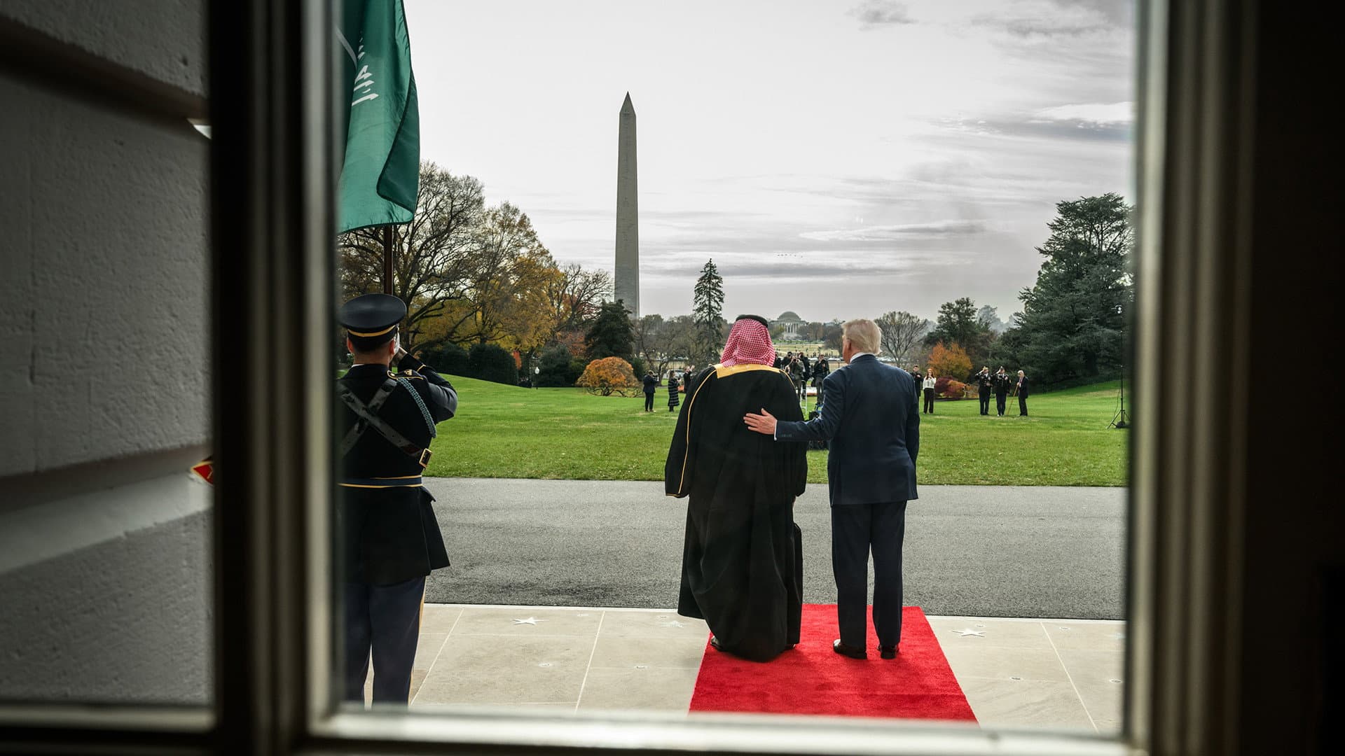 The Crown Prince & The President backdrop