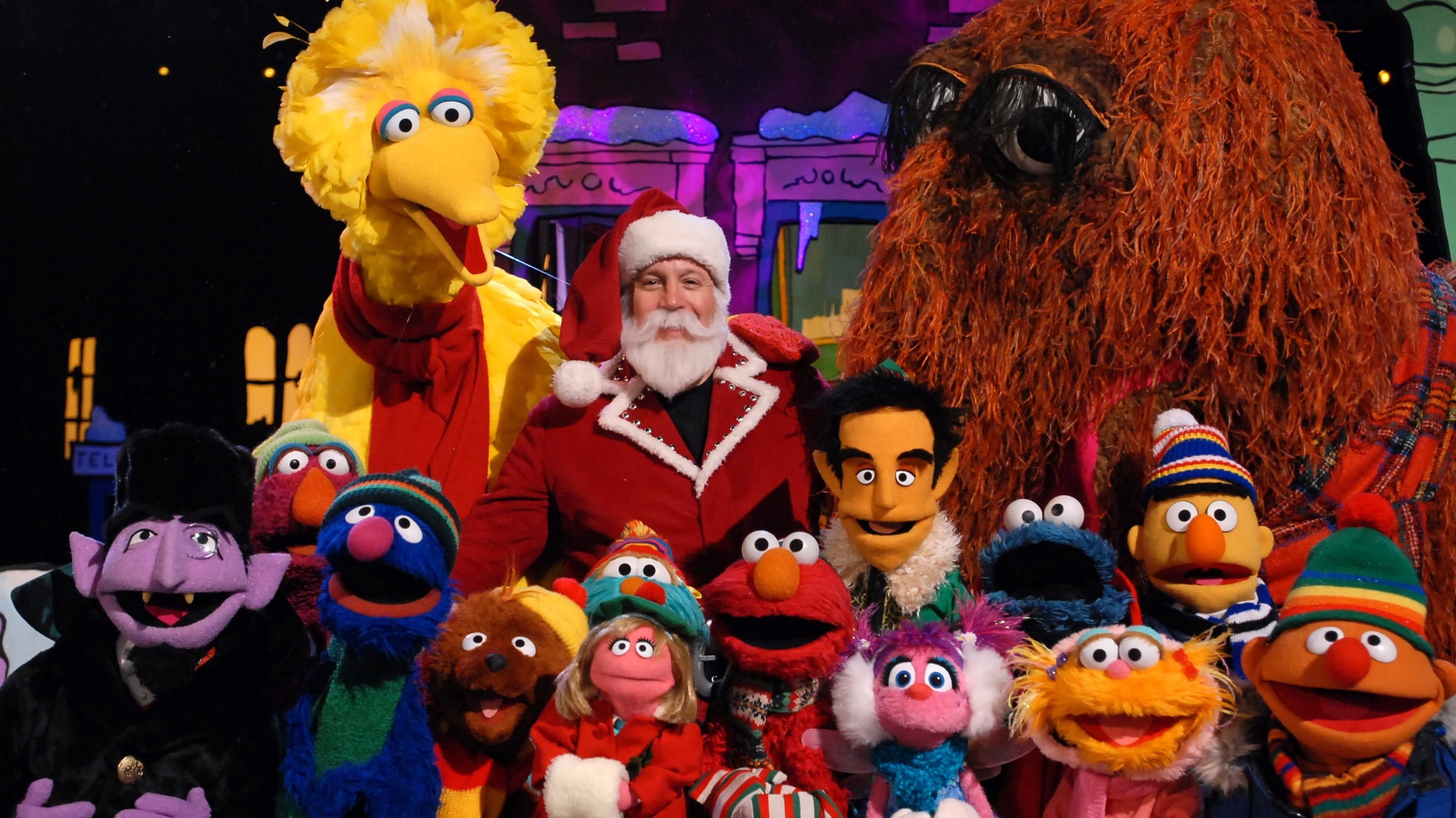 Elmo's Christmas Countdown backdrop