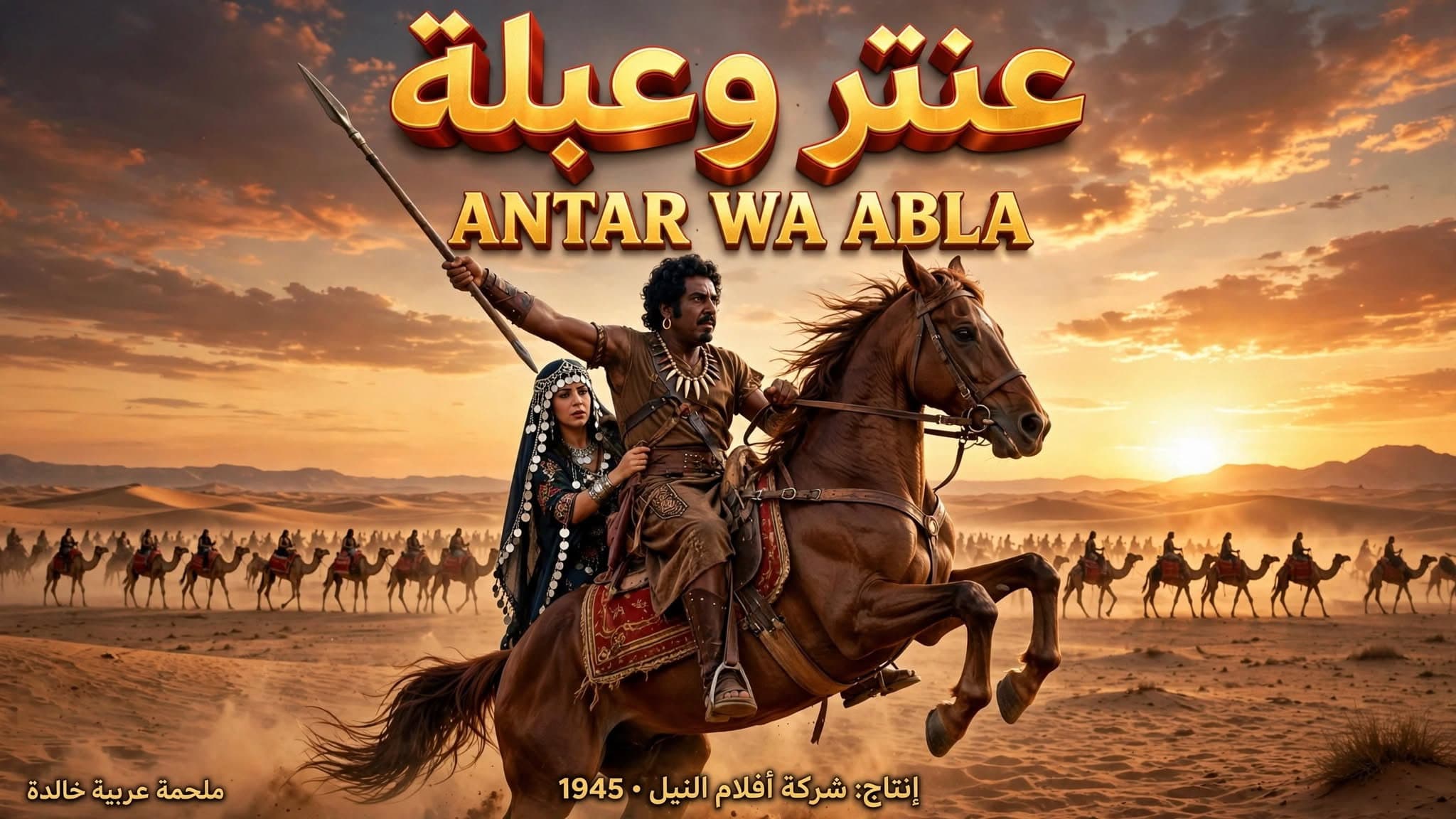 Antar and Abla backdrop