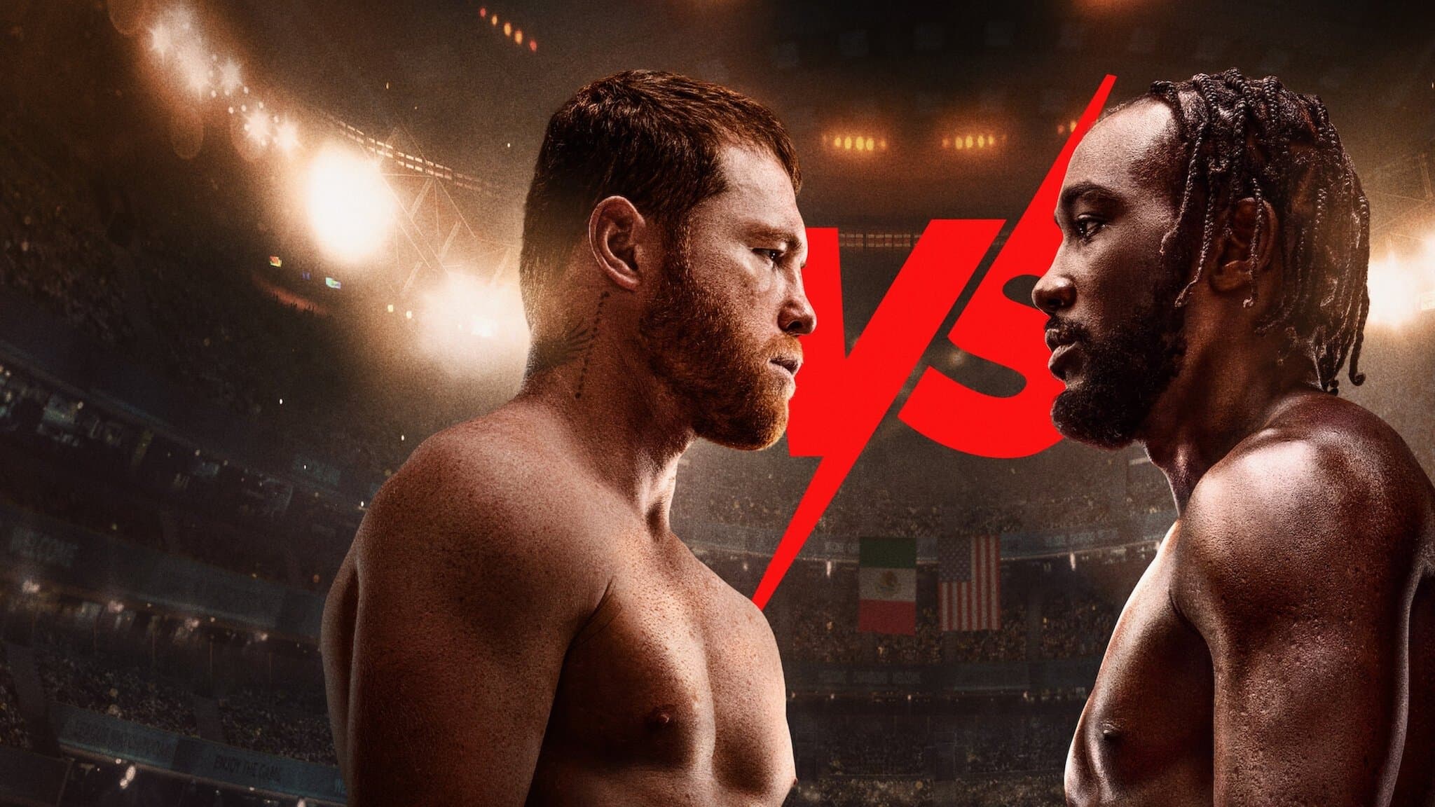 Canelo Álvarez vs. Terence Crawford backdrop