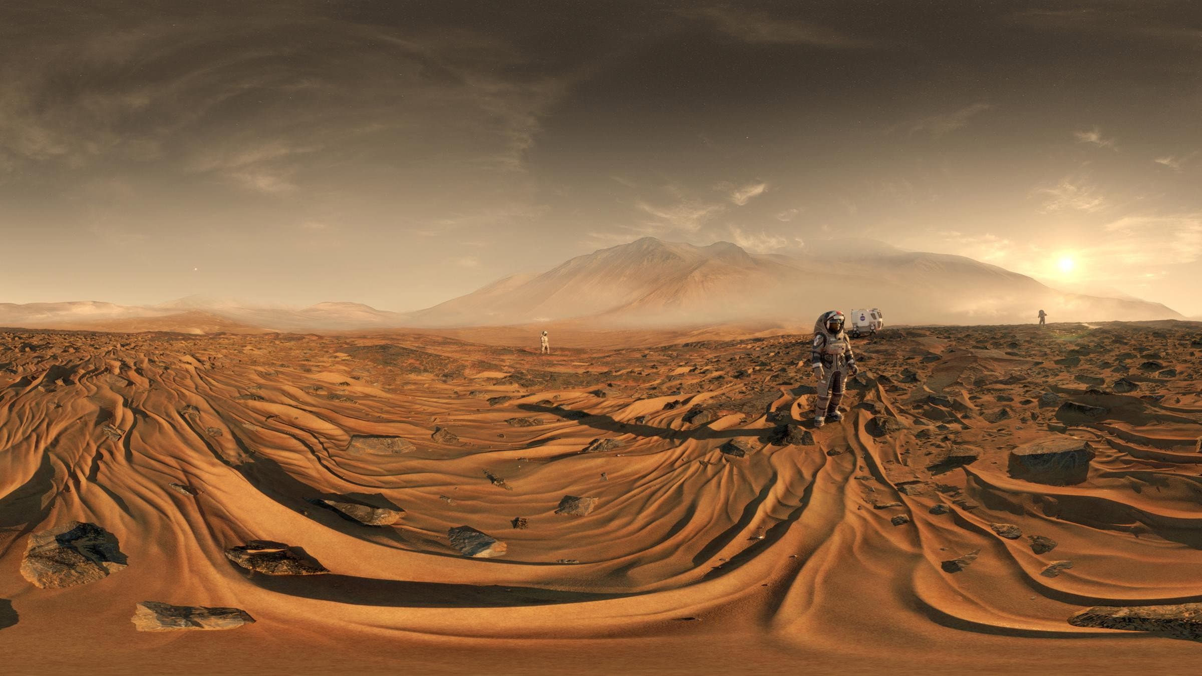 Der Mars - Rätselhafte Wüstenwelt backdrop