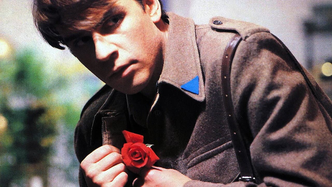 An Officer with a Rose backdrop