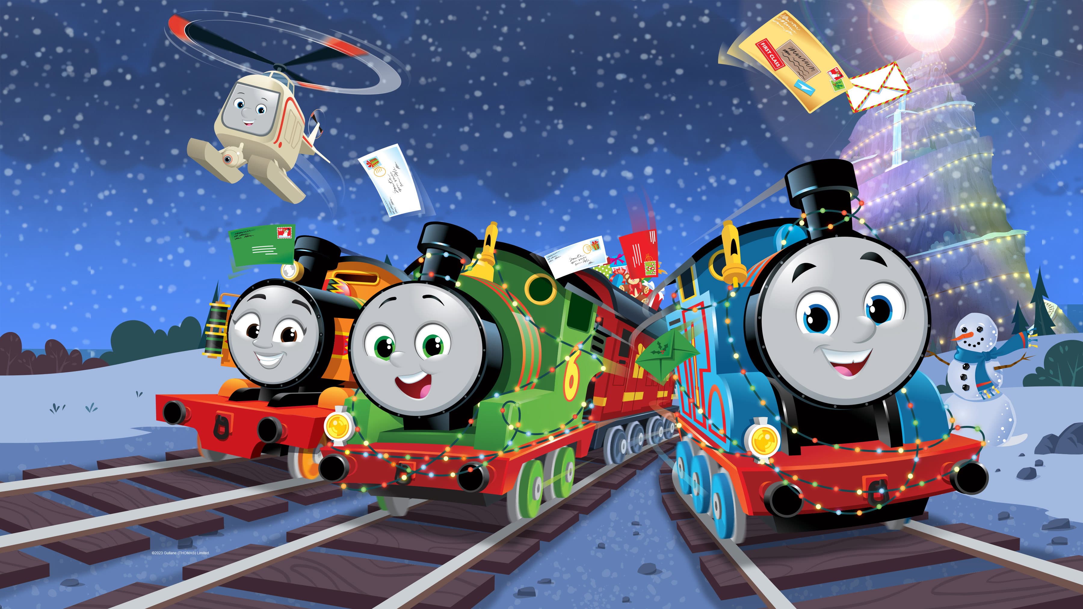 Thomas & Friends: The Christmas Letter Express backdrop