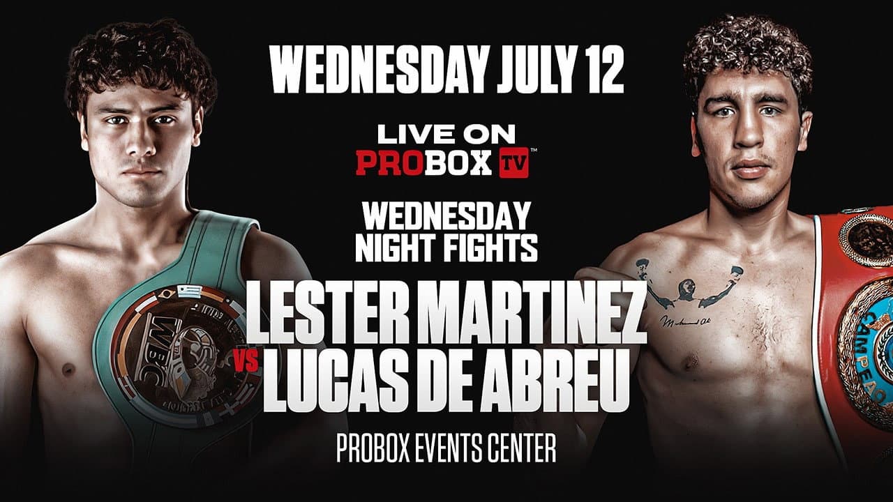 Lester Martinez vs. Lucas de Abreu backdrop
