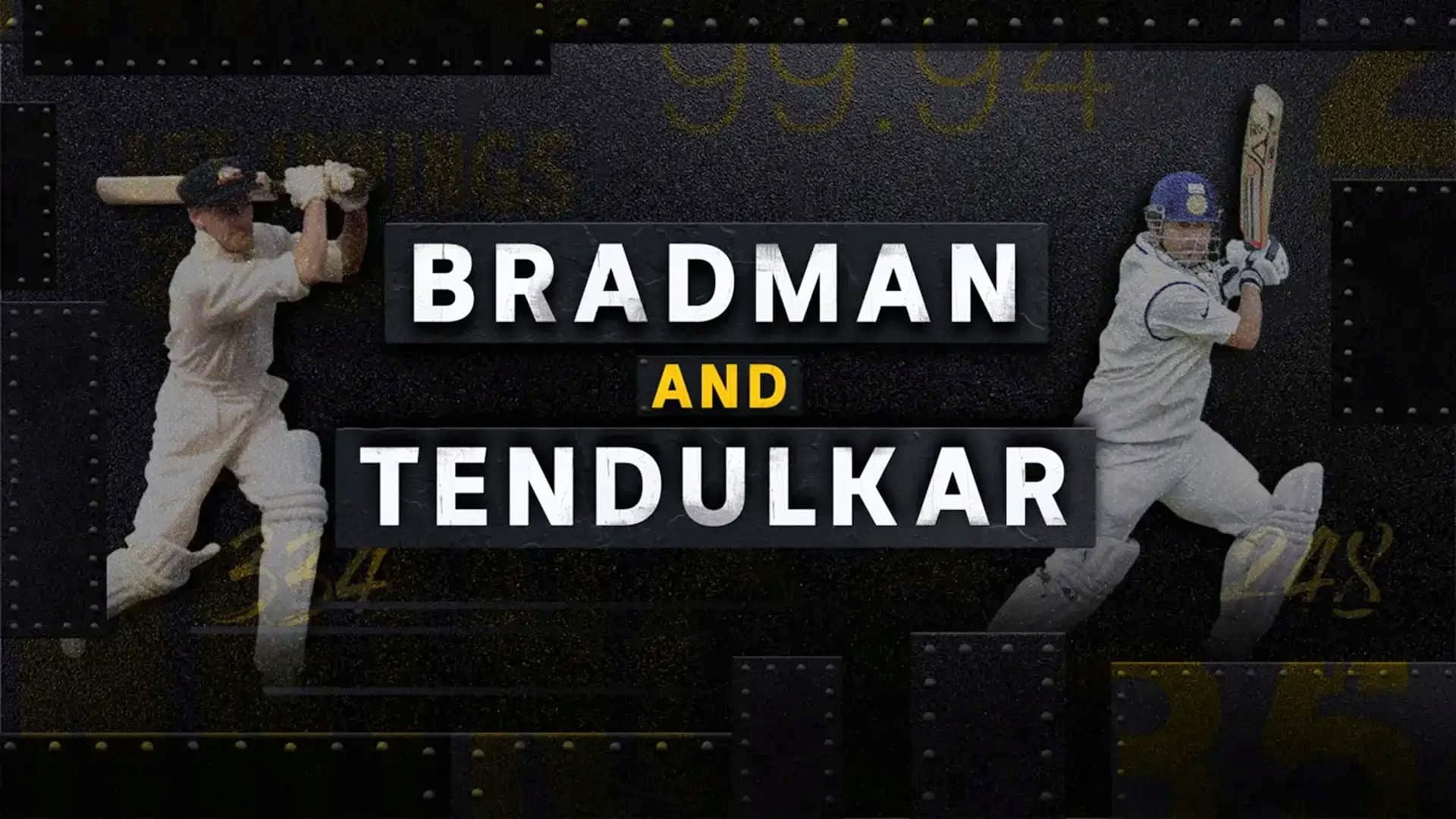Bradman and Tendulkar backdrop