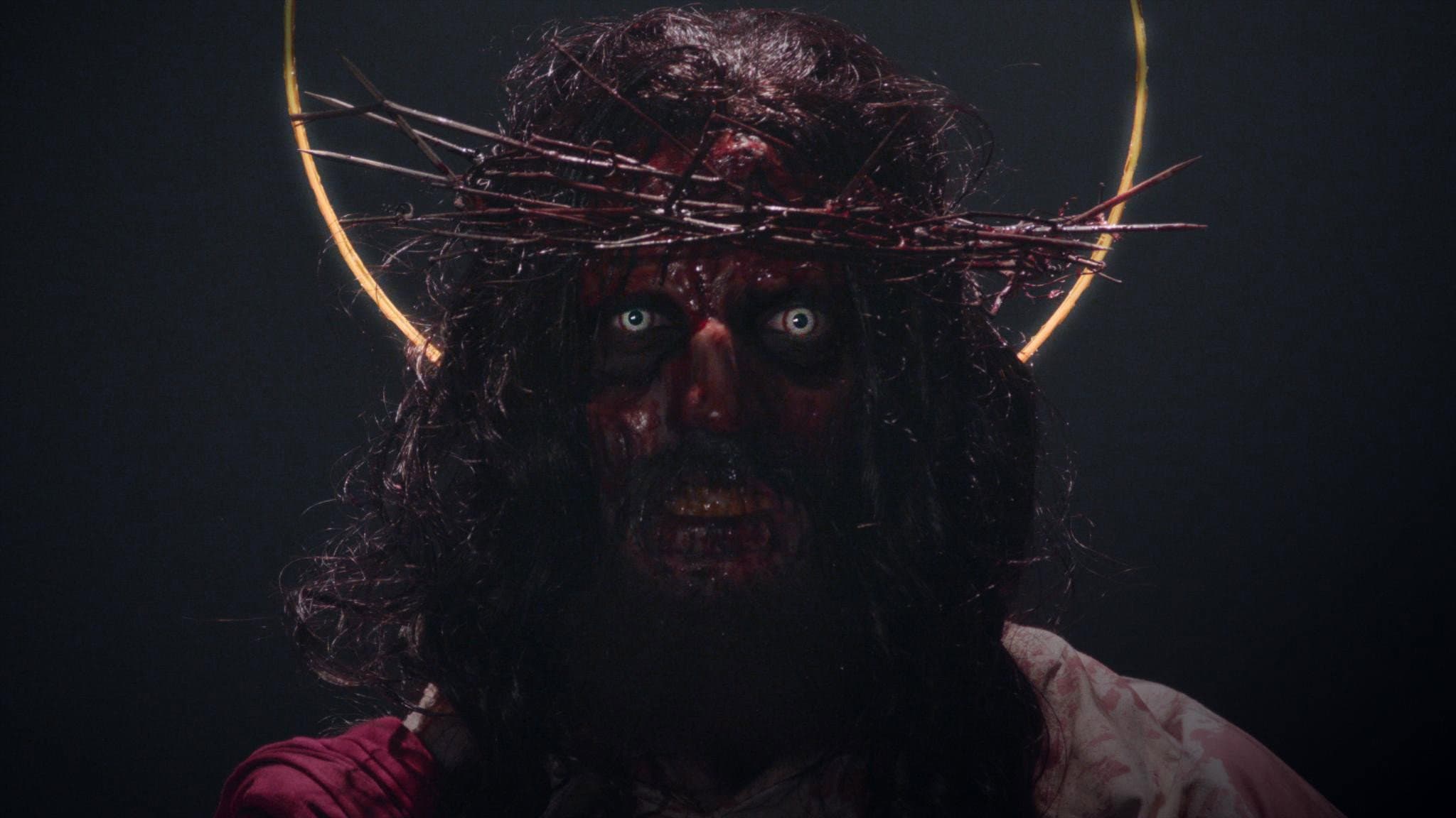 Zombie Jesus Vampire Hunter backdrop