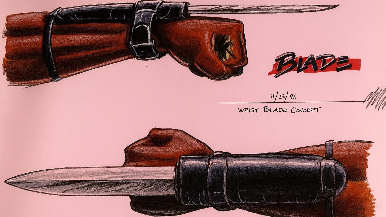 Designing 'Blade' backdrop