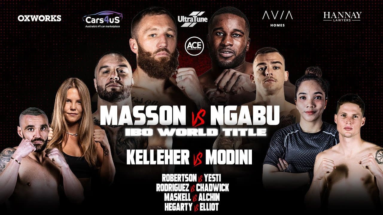 Floyd Masson vs. Yves Ngabu backdrop
